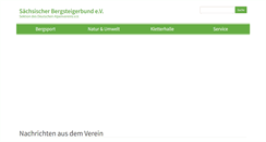 Desktop Screenshot of bergsteigerbund.de