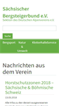 Mobile Screenshot of bergsteigerbund.de