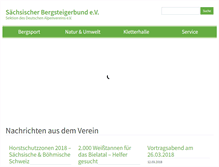 Tablet Screenshot of bergsteigerbund.de